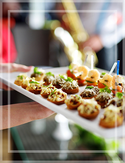 appetizer plate catering offerings